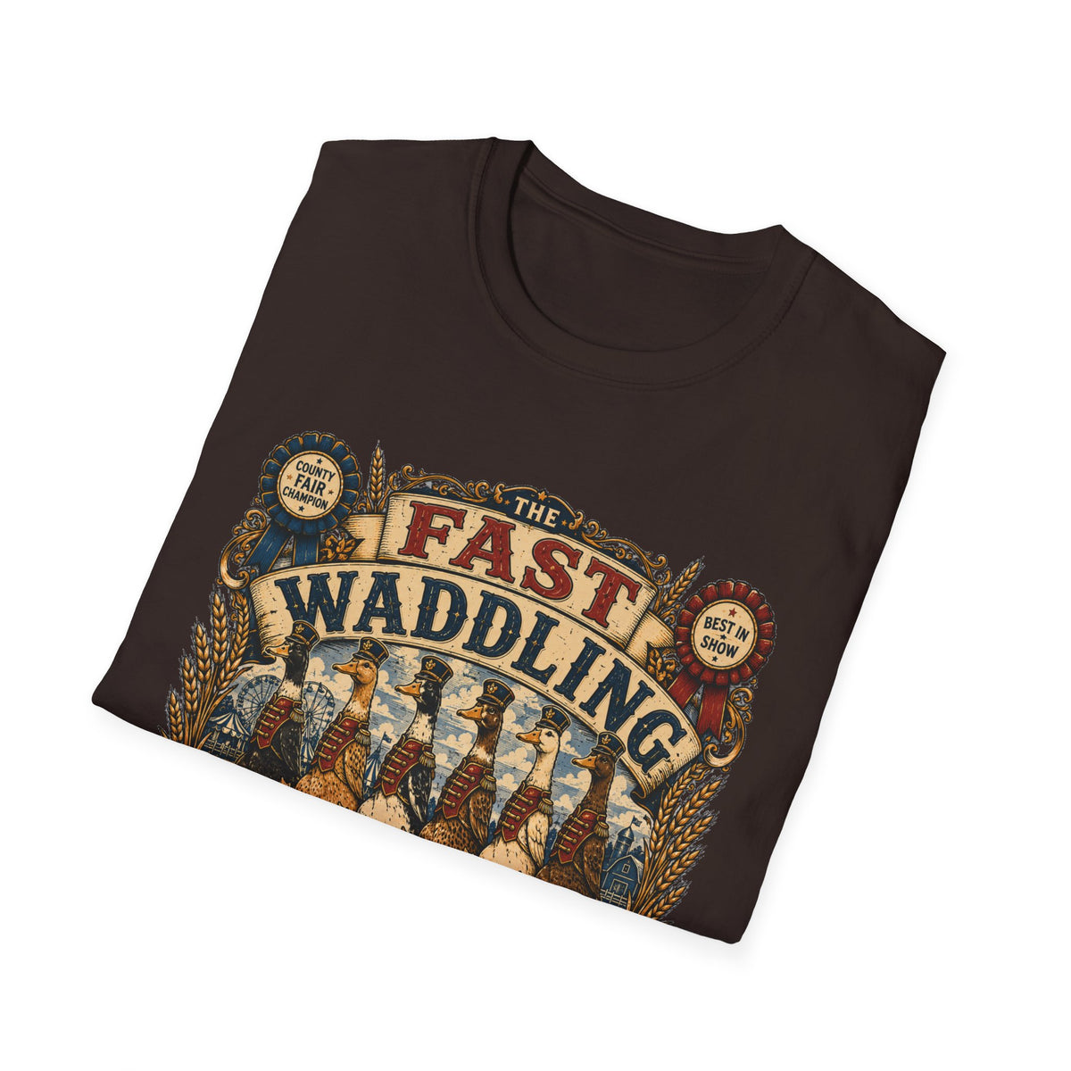 Fast Waddling Division Indian Runner T-Shirt — No Running, Except Them Tee