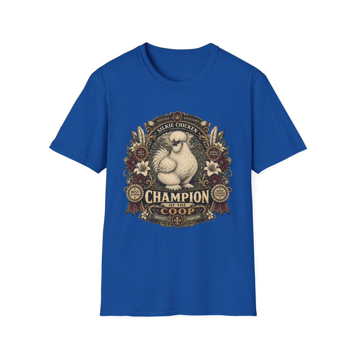 Champion of the Coop Silkie T-Shirt — Regal Show Hen Tee