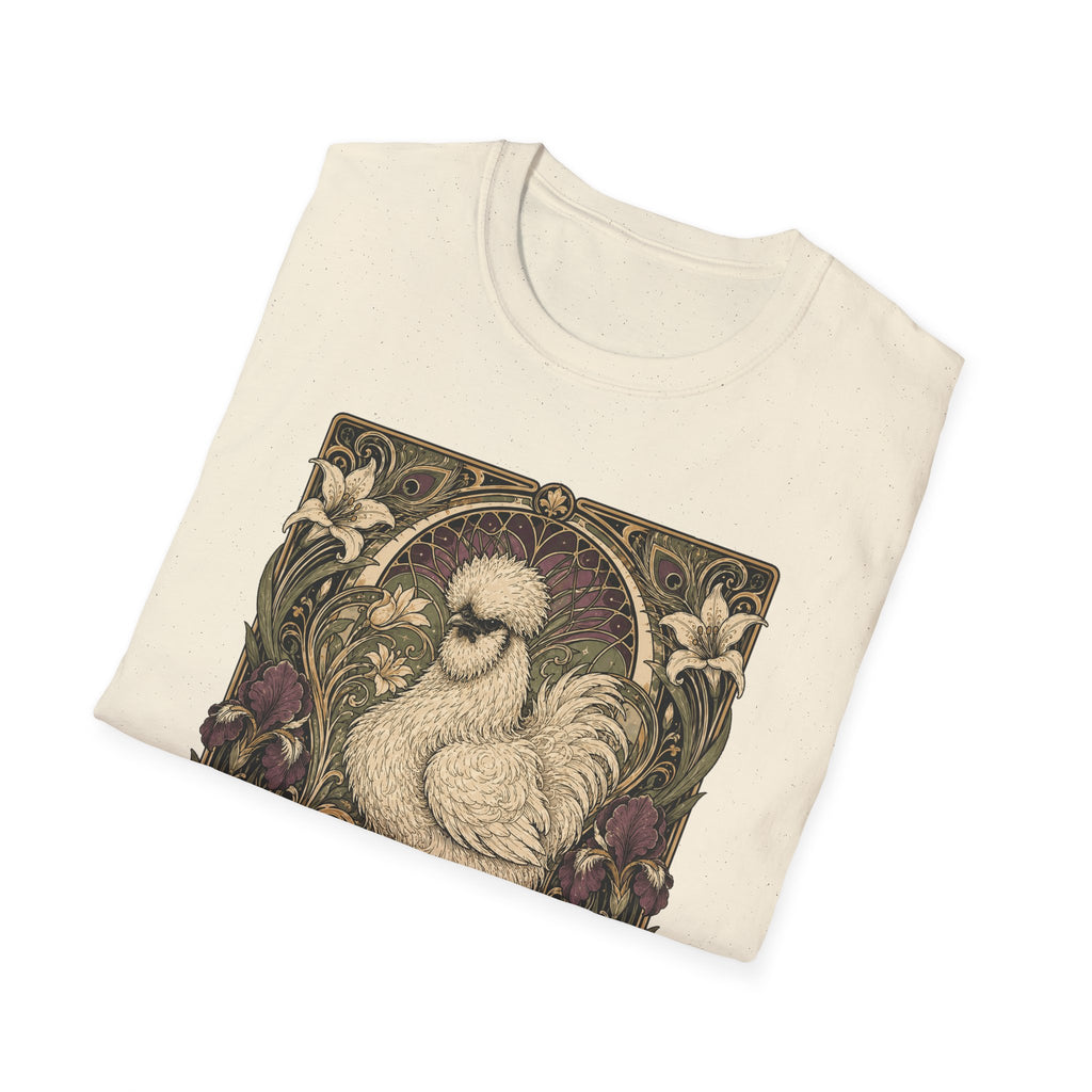 Wildflower Silkie T-Shirt — Art Nouveau Botanical Hen Tee