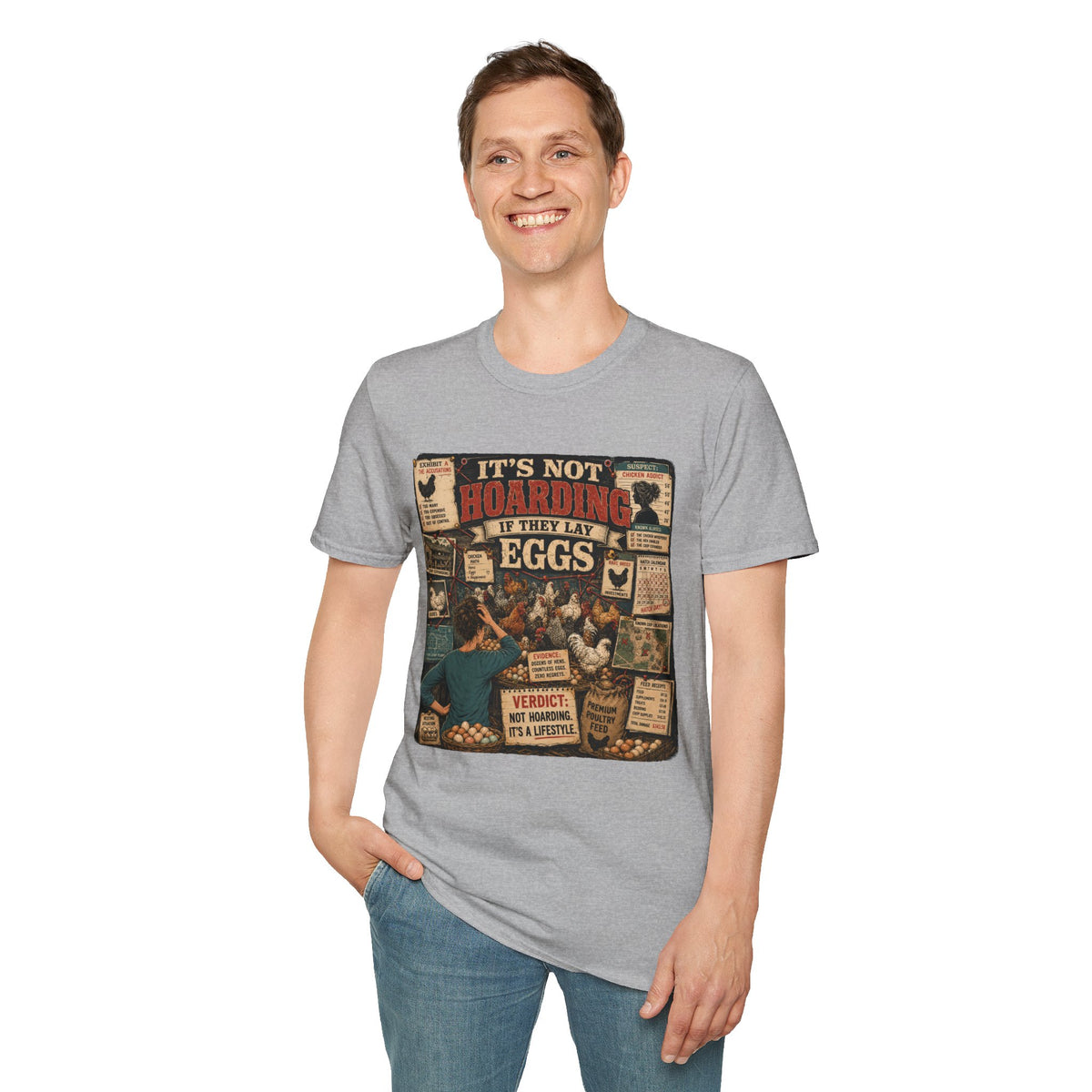 It's Not Hoarding If They Lay Eggs T-Shirt — Chicken Conspiracy Board Tee