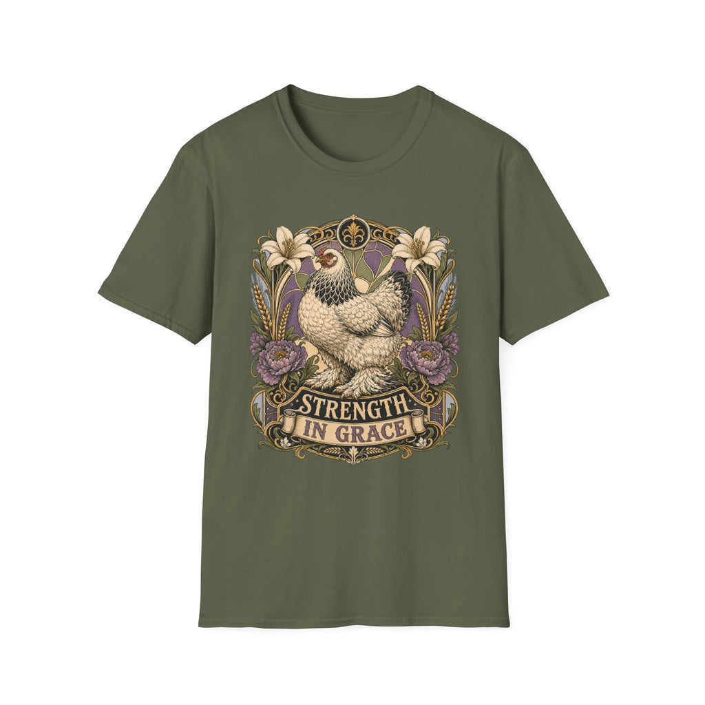 Strength in Grace Brahma Hen T-shirt, photo 6