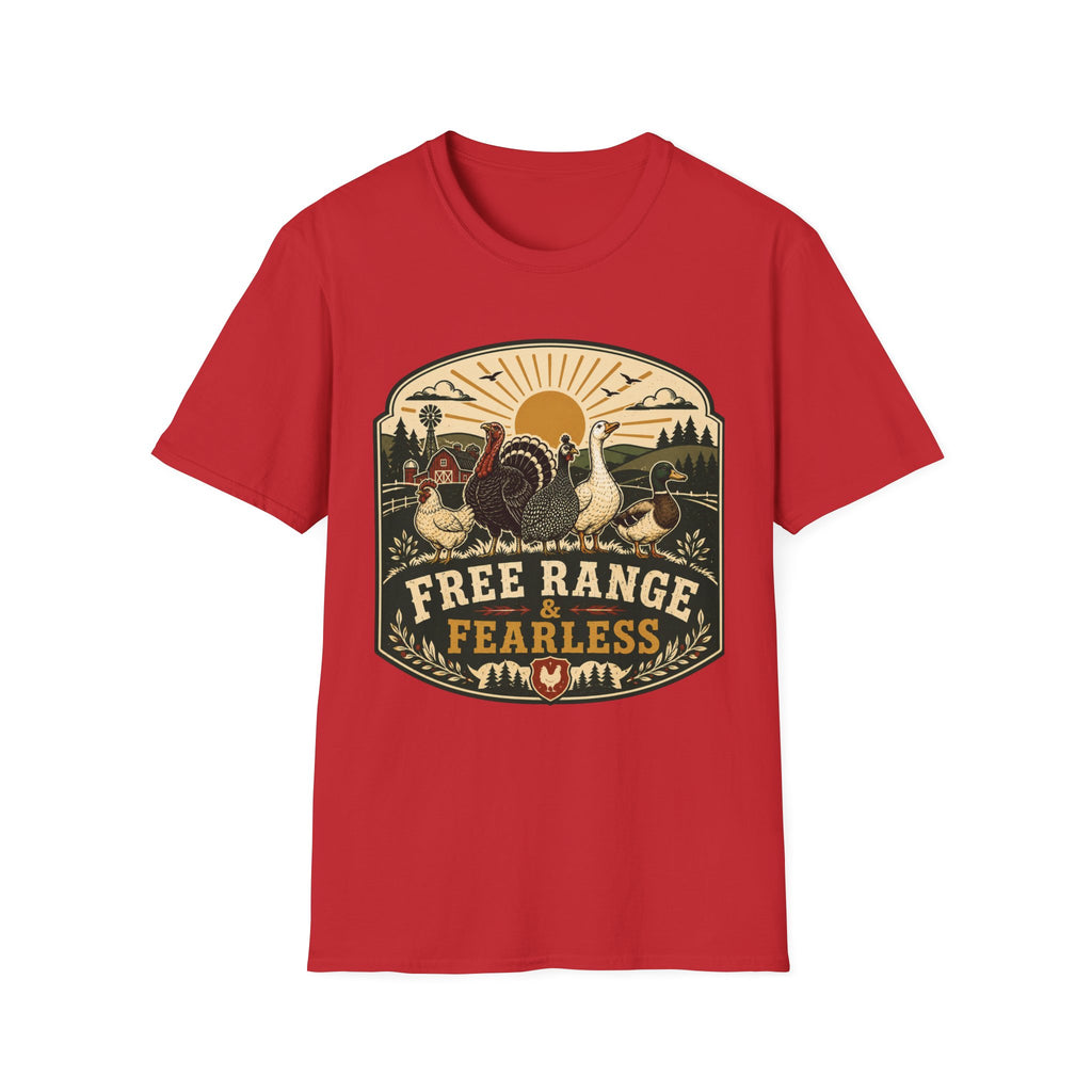 Free Range Fearless Turkey T-shirt, photo 3