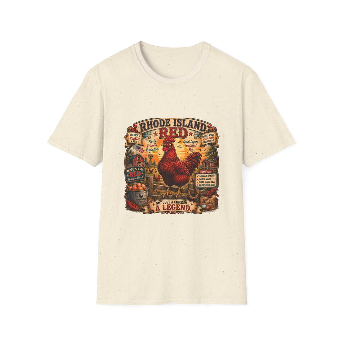 America's Classic Red Rhode Island Red T-shirt, photo 5