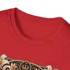 Crowned by Nature Polish Chicken T-Shirt — Vintage Botanical Hen Tee