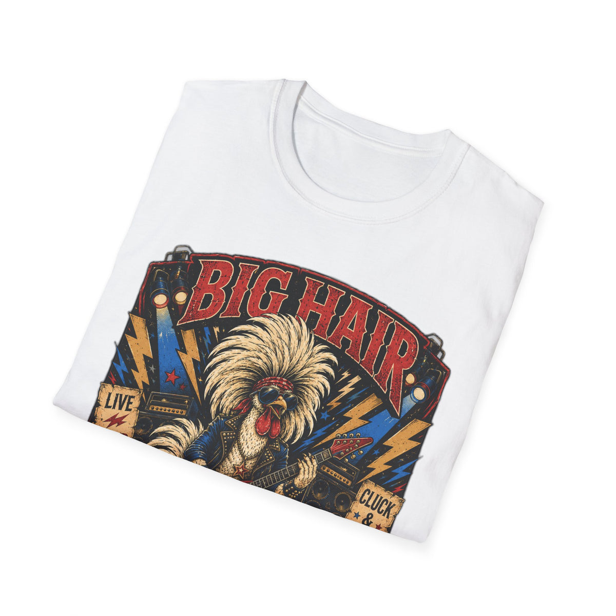 Big Hair Rock Star Concert Polish Chicken T-Shirt