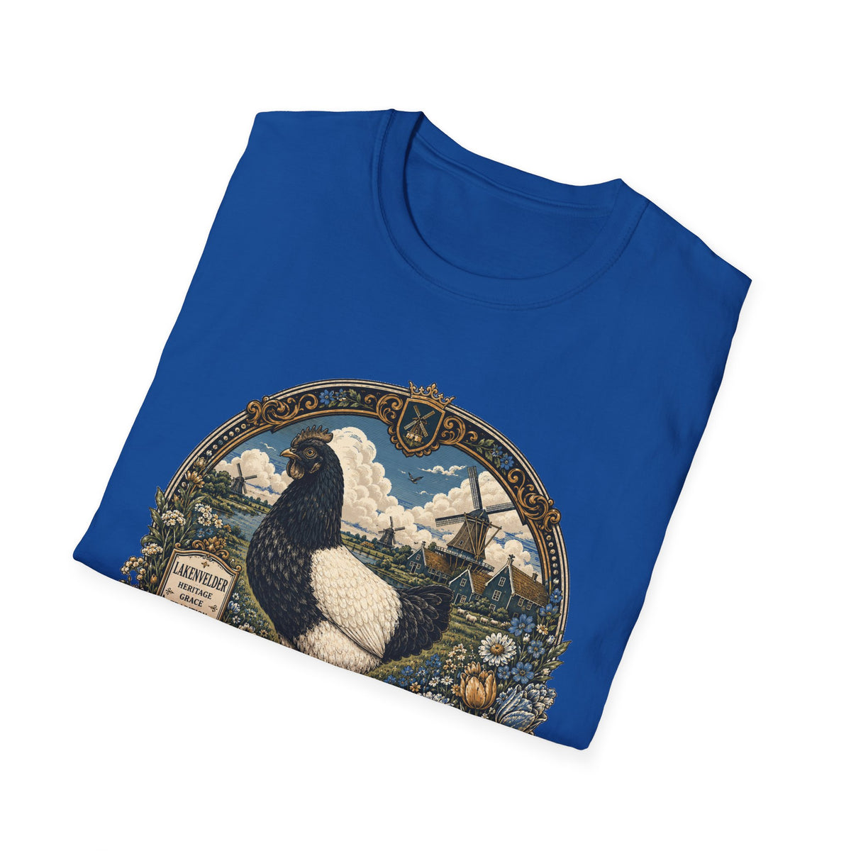 Lakenvelder Heritage Badge T-Shirt — Classic Never Fades Rooster Tee