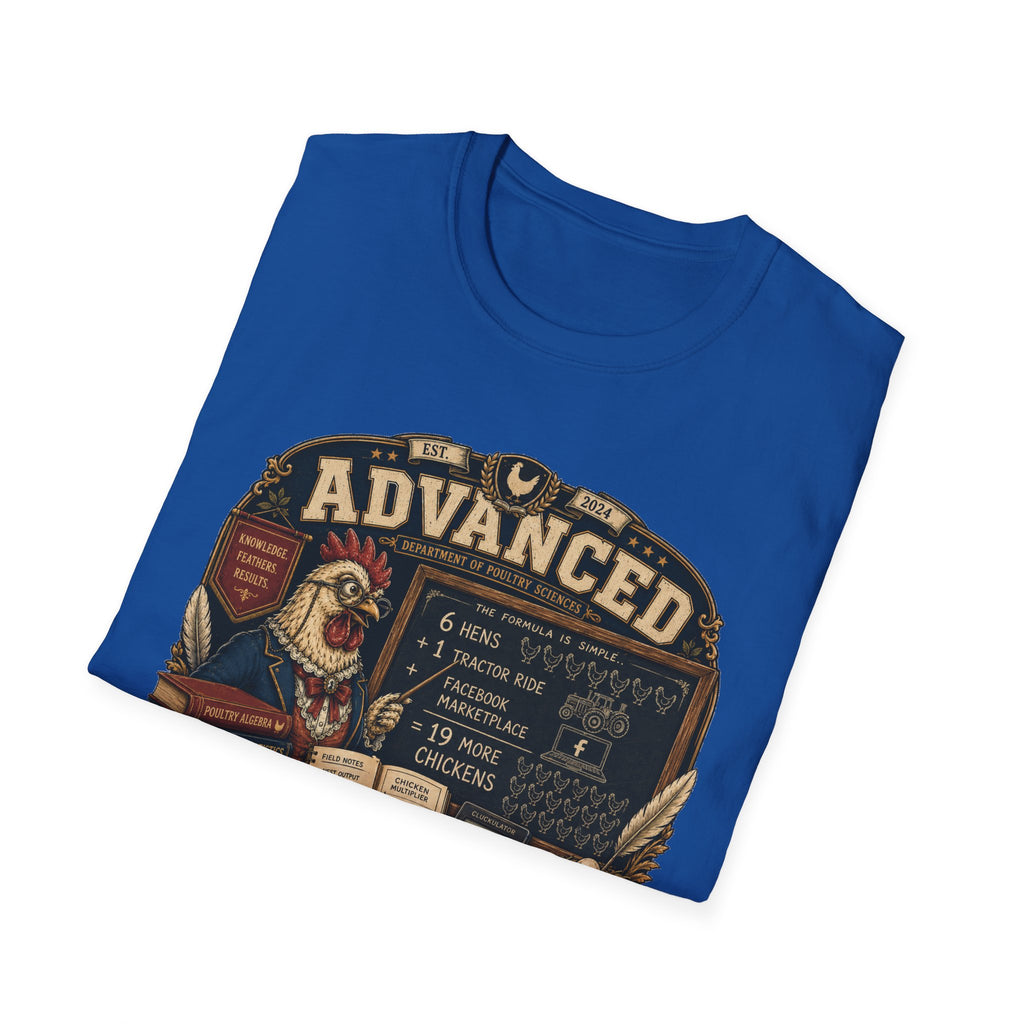 Department of Poultry Sciences T-Shirt — Chicken Math Formula Tee