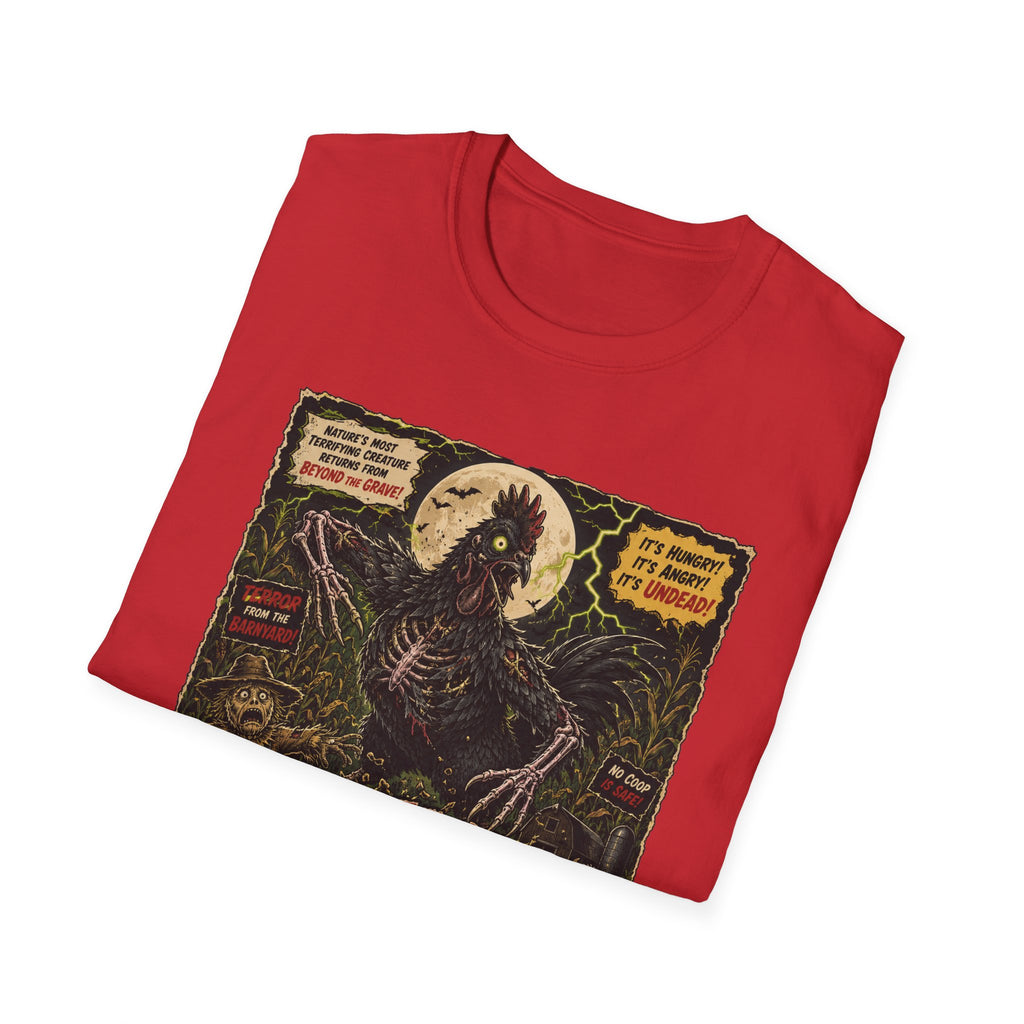 Attack of the Undead Hen T-Shirt — Zombie Chicken Halloween Tee