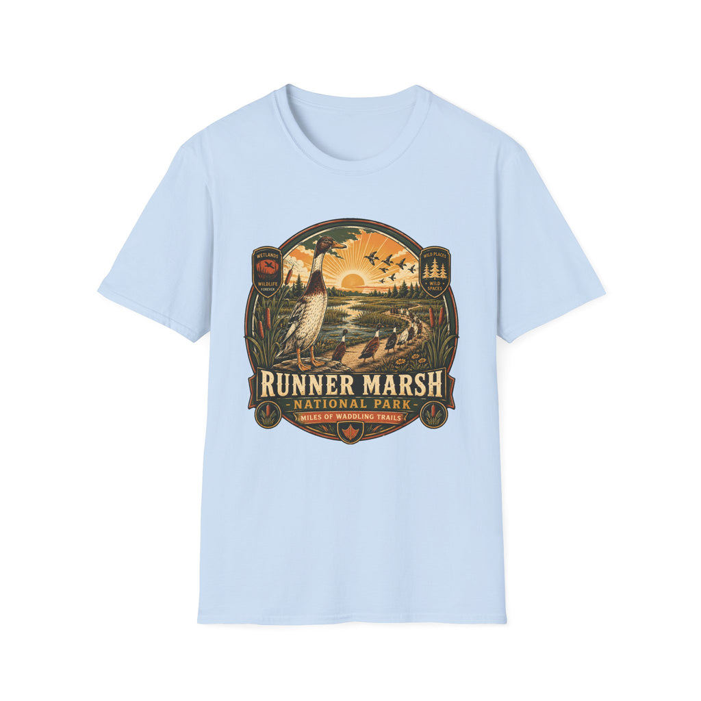 Runner Marsh National Park Badge Indian Runner T-shirt, photo 2