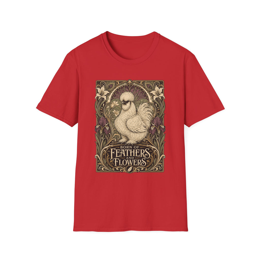Wildflower Silkie T-Shirt — Art Nouveau Botanical Hen Tee