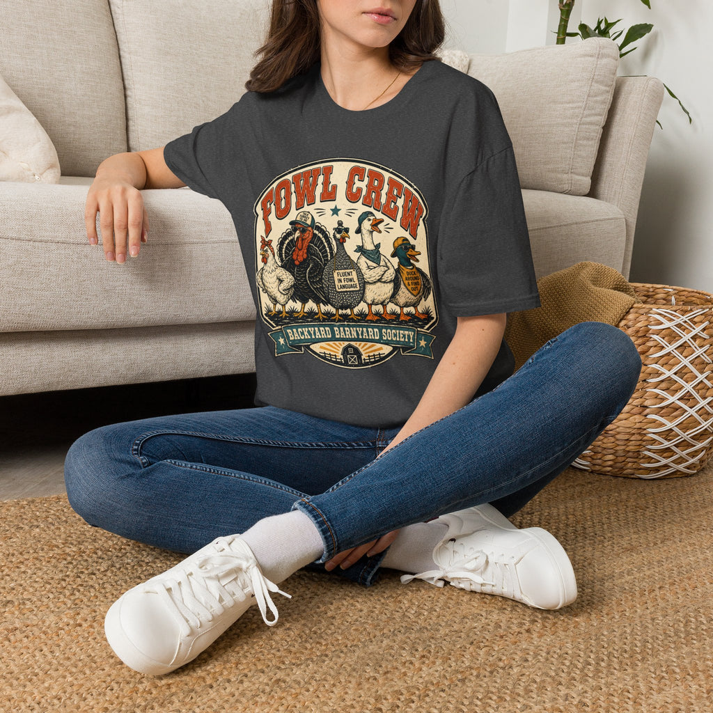 Fowl Crew Vintage Poultry T-Shirt – Funny Farm Animal Graphic Tee