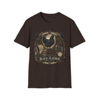 The Black Feather Society Ayam Cemani T-Shirt — Vintage Emblem Rooster Tee