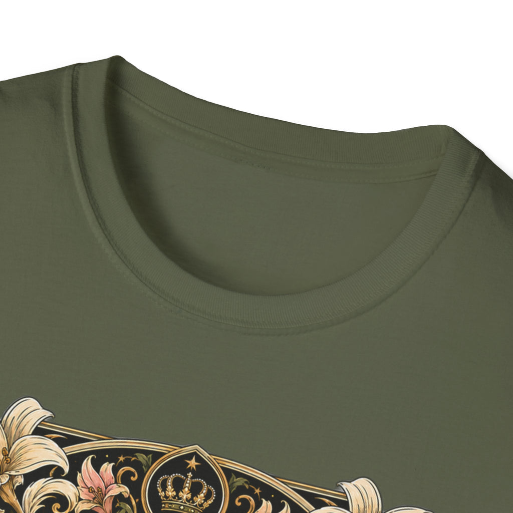 Crowned by Nature Polish Chicken T-Shirt — Vintage Botanical Hen Tee
