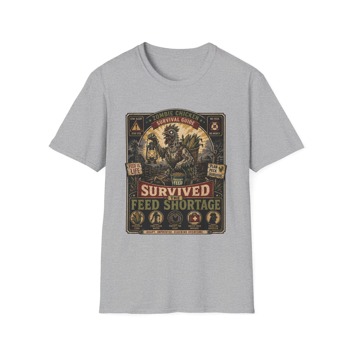 Zombie Chicken Survival Guide T-shirt, photo 3