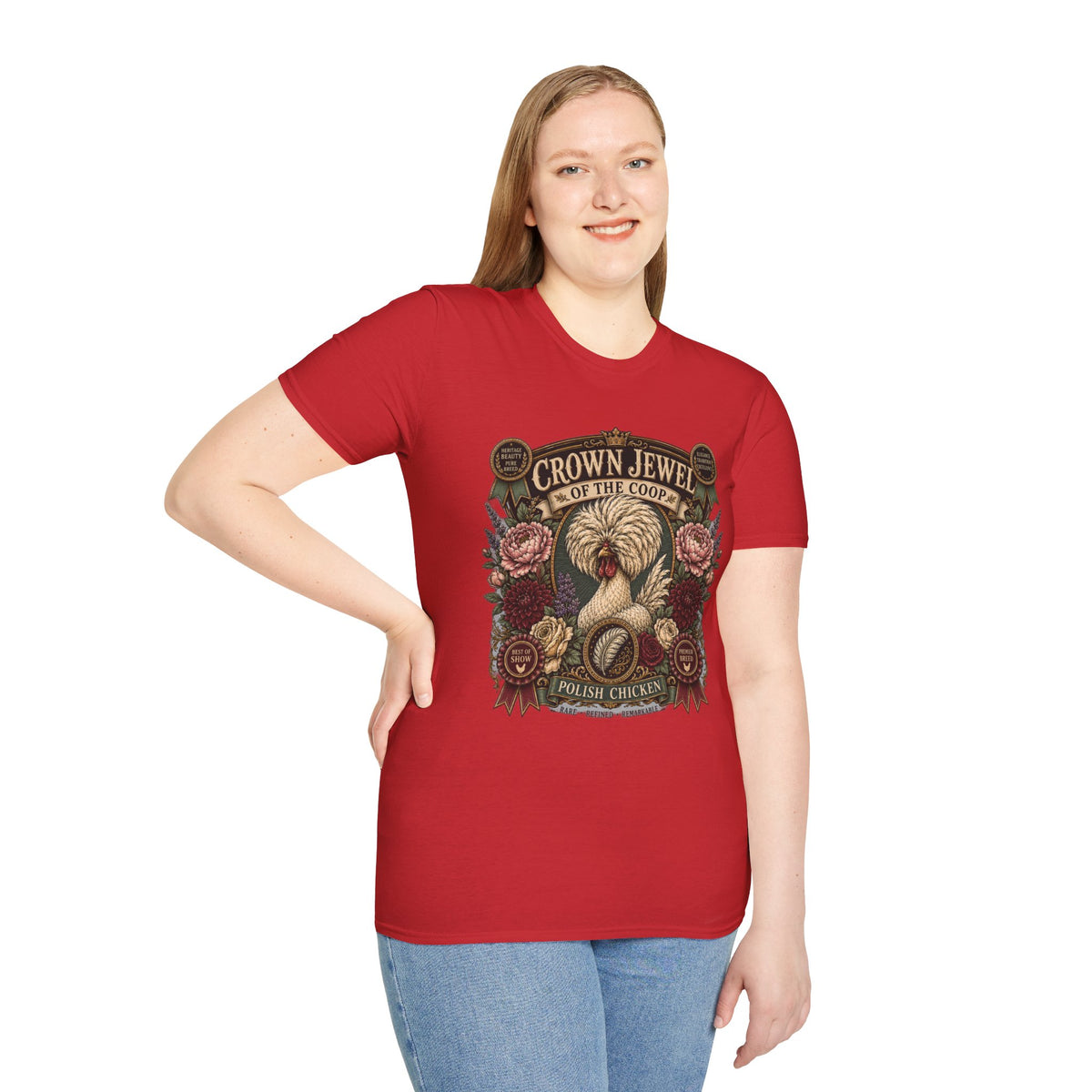Crown Jewel of the Coop Polish Chicken T-Shirt — Rare, Refined & Remarkable