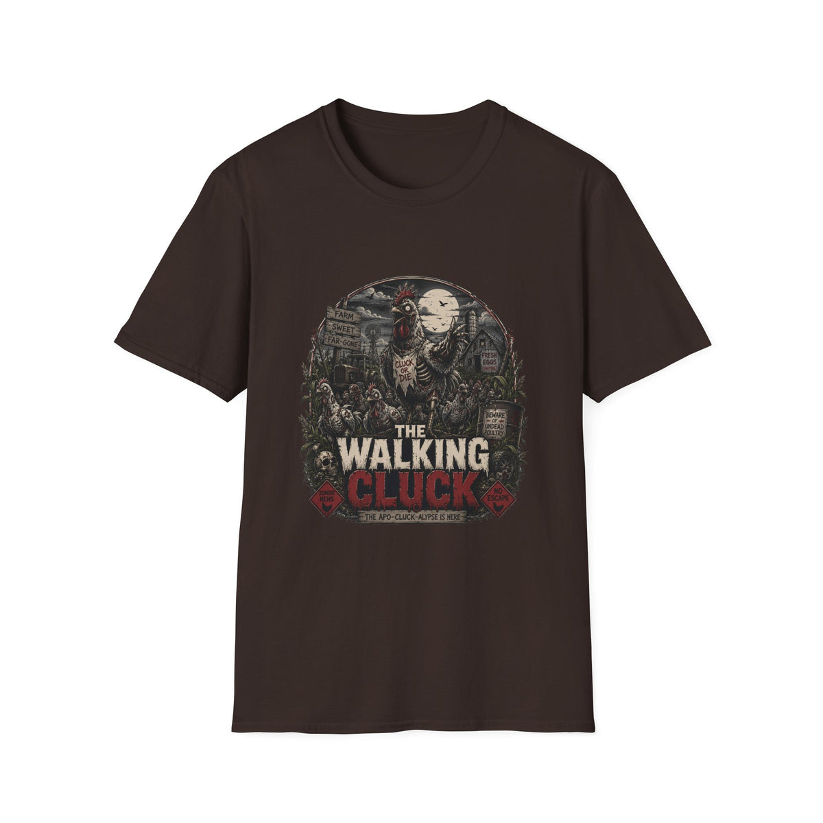 The Walking Cluck Zombie Chicken T-shirt, photo 4