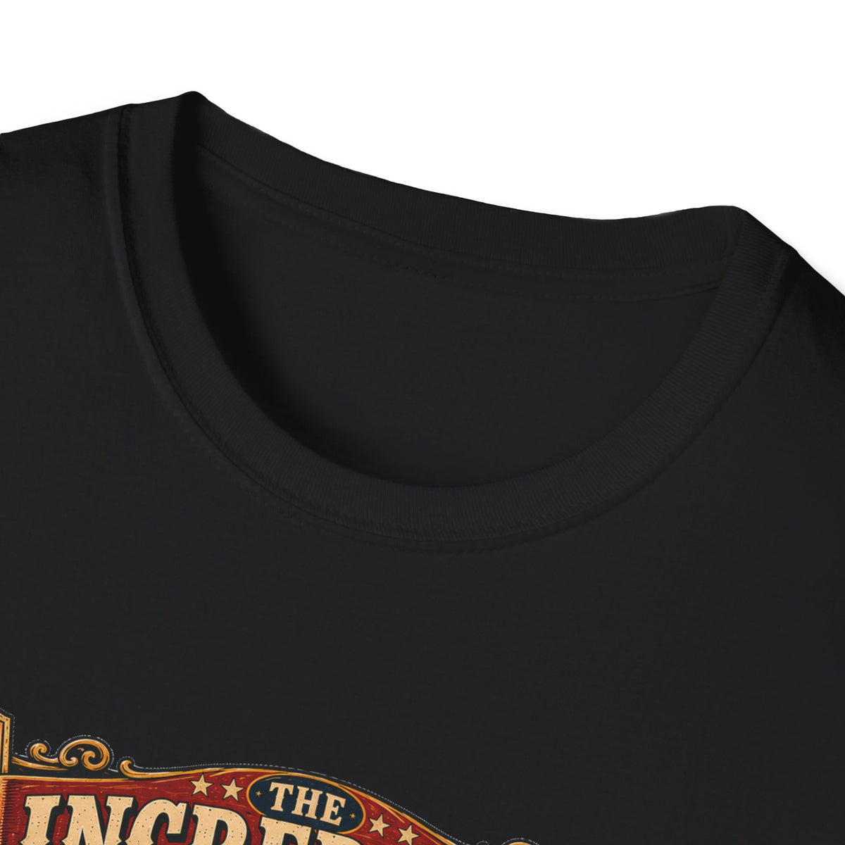 Incredible Feathered Strongman Brahma T-Shirt — Circus Poster Rooster Tee