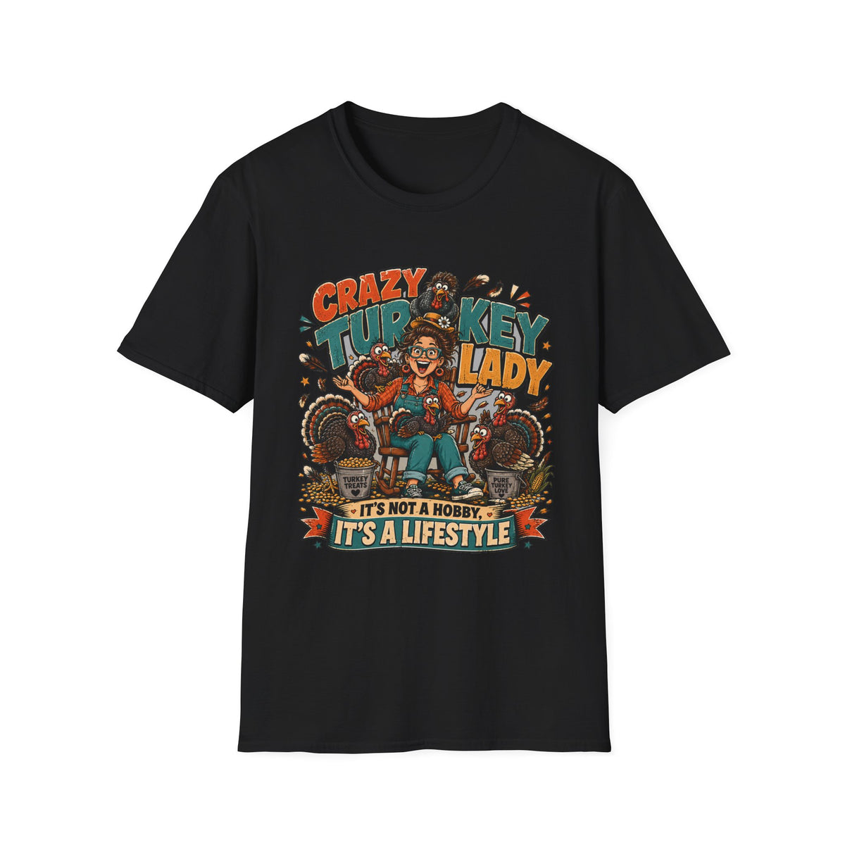 Crazy Turkey Lady Tee — It's Not a Hobby, It's a Lifestyle