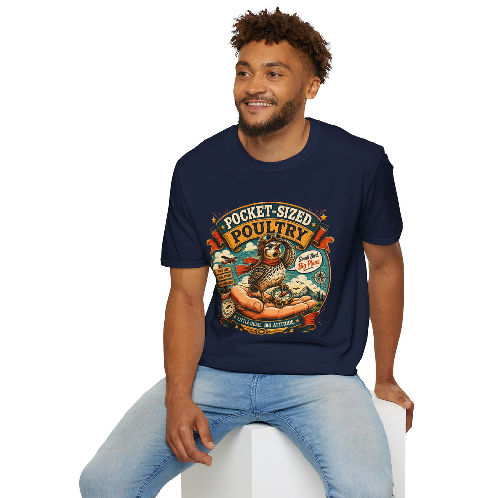 Tiny Quail Adventures T-Shirt — Quail Life Vintage Graphic Comic Tee