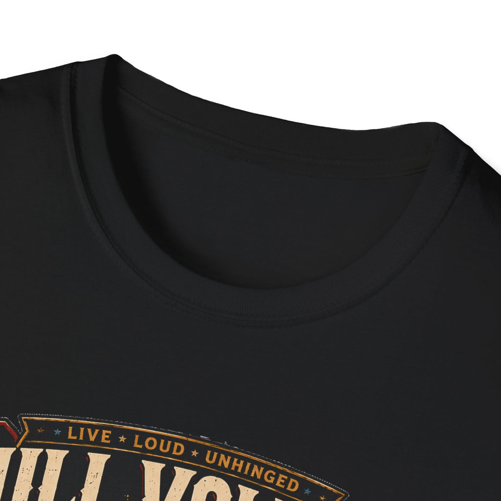 Full Volume Since Sunrise Guinea Fowl T-Shirt — Rock Concert Poultry Poster Tee