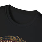 Ayam Cemani Heritage Badge T-Shirt — Rare All-Black Rooster Graphic Tee