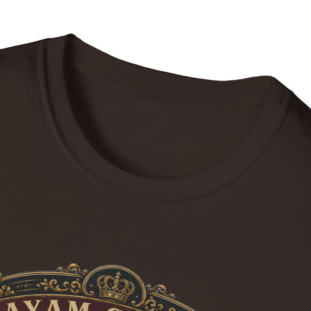 Ayam Cemani Heritage Badge T-Shirt — Rare All-Black Rooster Graphic Tee