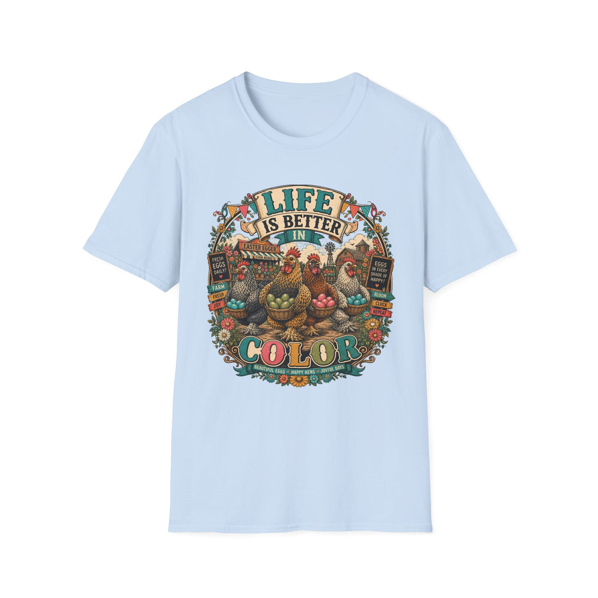 Colorful Farm Festival Easter Egger T-shirt, photo 8