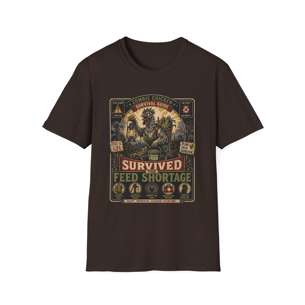 Zombie Chicken Survival Guide T-shirt, photo 4