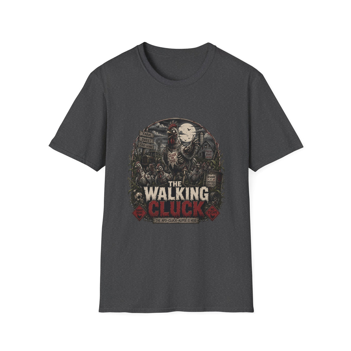The Walking Cluck Zombie Chicken T-shirt, photo 7
