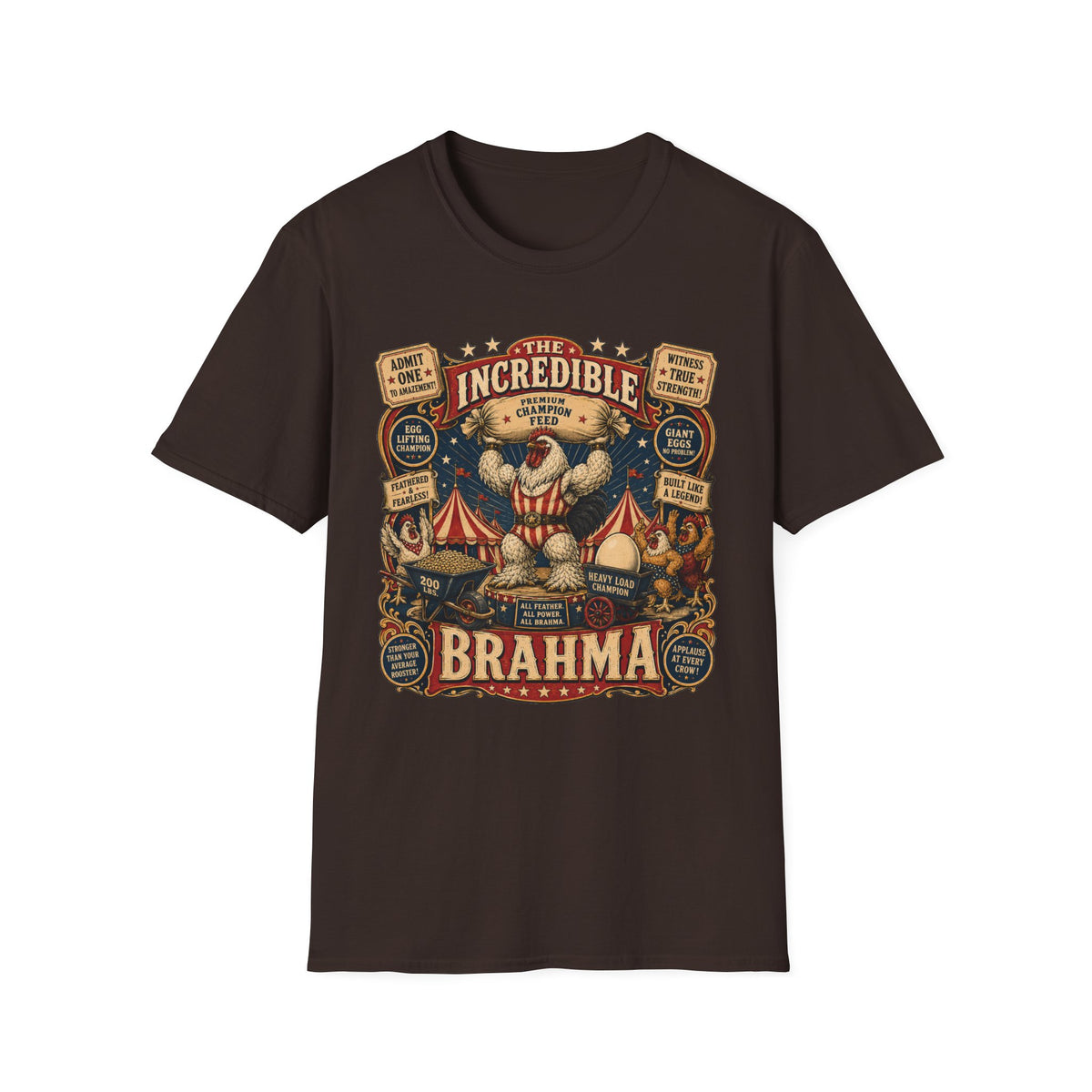 Incredible Feathered Strongman Brahma T-shirt, photo 4
