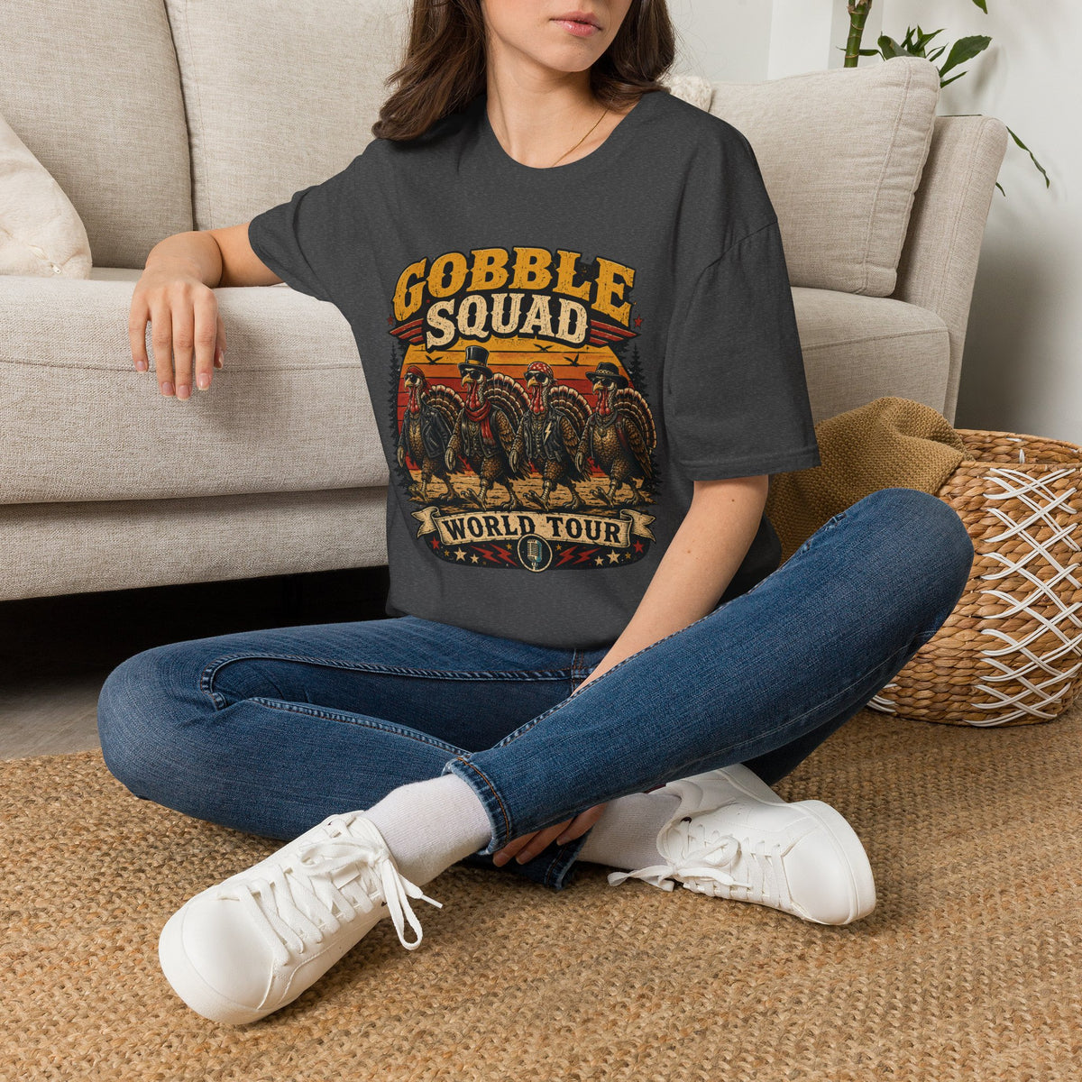 Gobble Squad World Turkey Tour Tee — Born to Strut