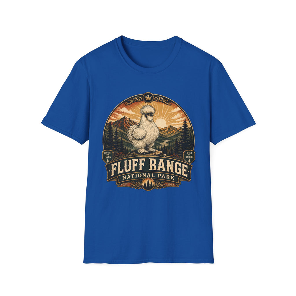Fluff Range National Park Silkie T-Shirt — Vintage Park Badge Tee