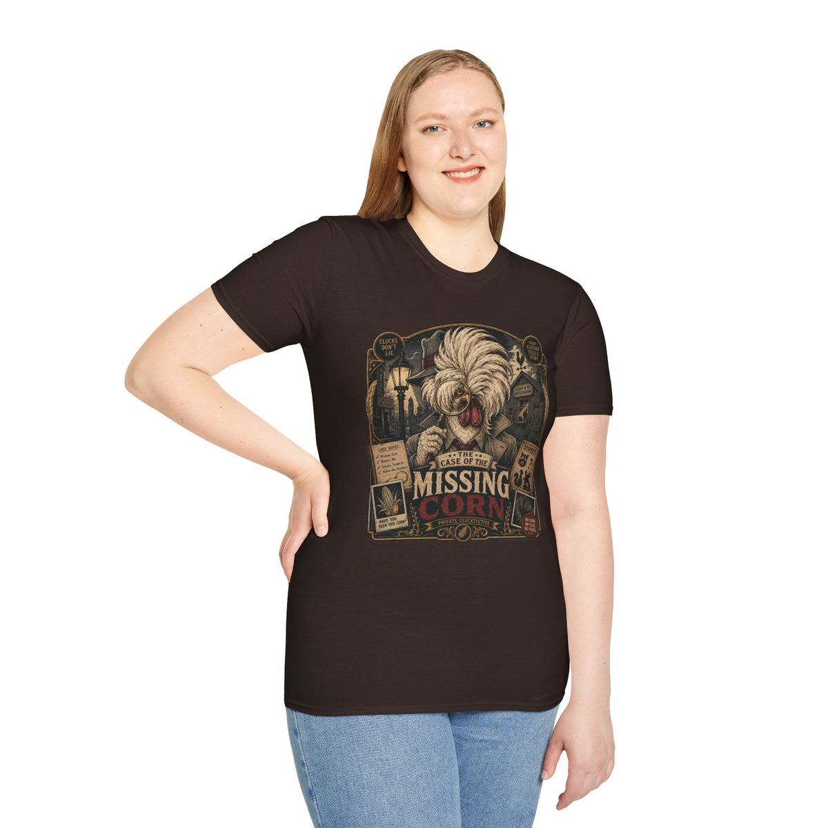 The Case of the Missing Corn Polish Chicken T-Shirt