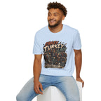 Crazy Turkey Lady Grunge Tee — Turkeys Before People