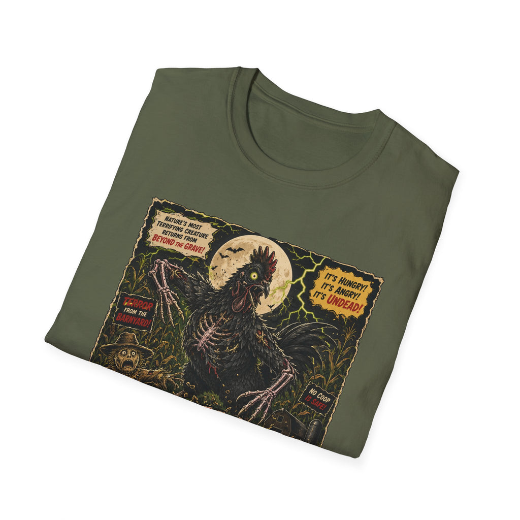 Attack of the Undead Hen T-Shirt — Zombie Chicken Halloween Tee