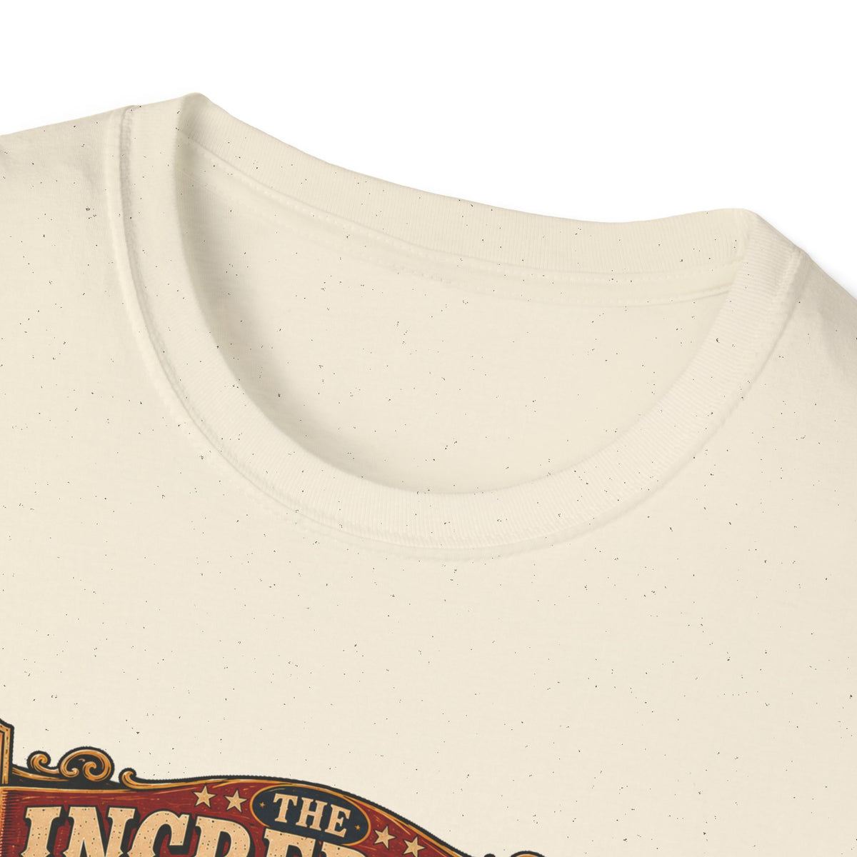 Incredible Feathered Strongman Brahma T-Shirt — Circus Poster Rooster Tee