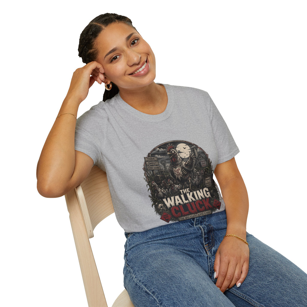 The Walking Cluck T-Shirt — Poultry Apocalypse Zombie Chicken Tee