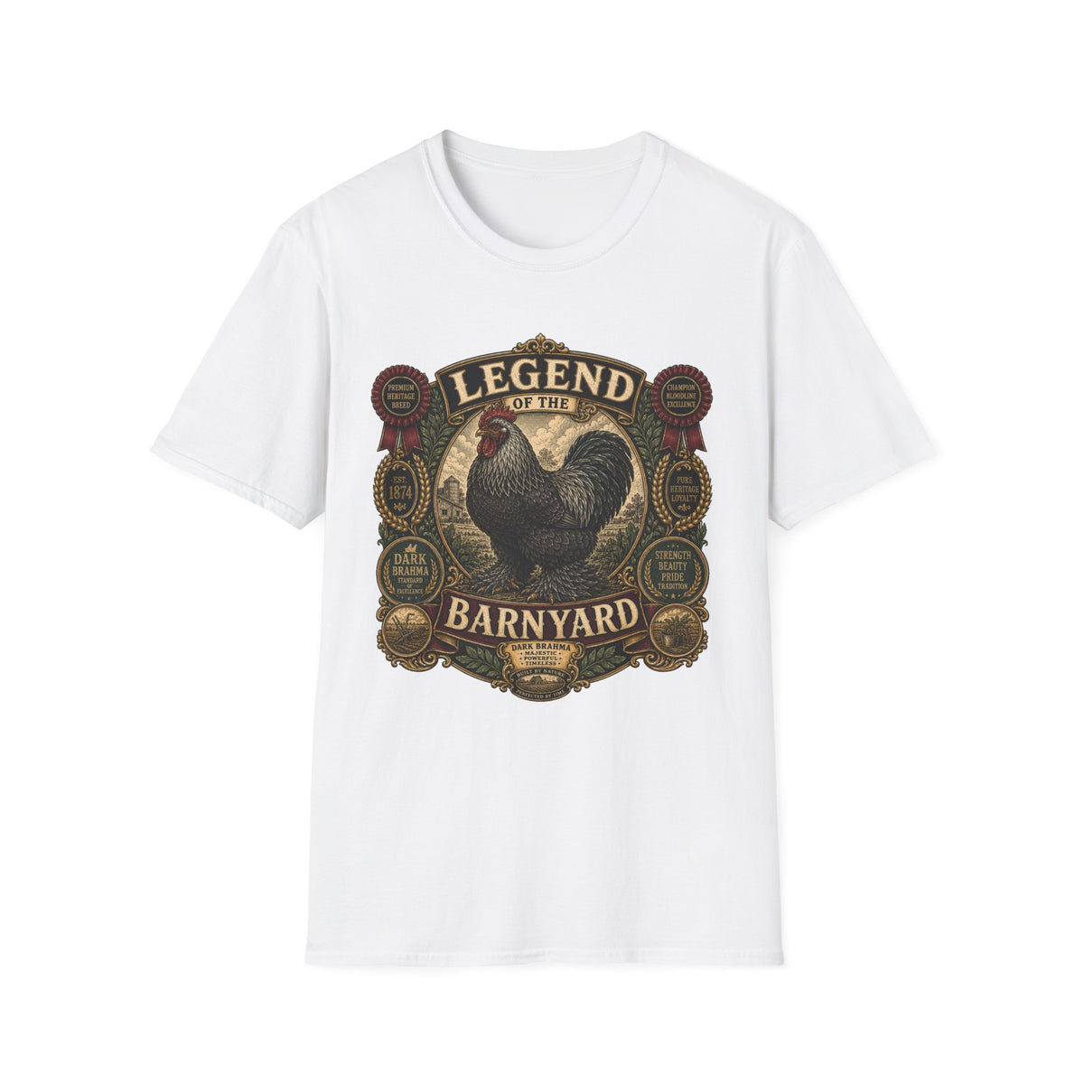 Legend of the Barnyard Dark Brahma T-shirt, photo 2