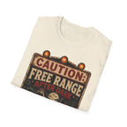 Zombie Chicken Crossing at Night T-Shirt — Spooky Halloween Poultry Tee