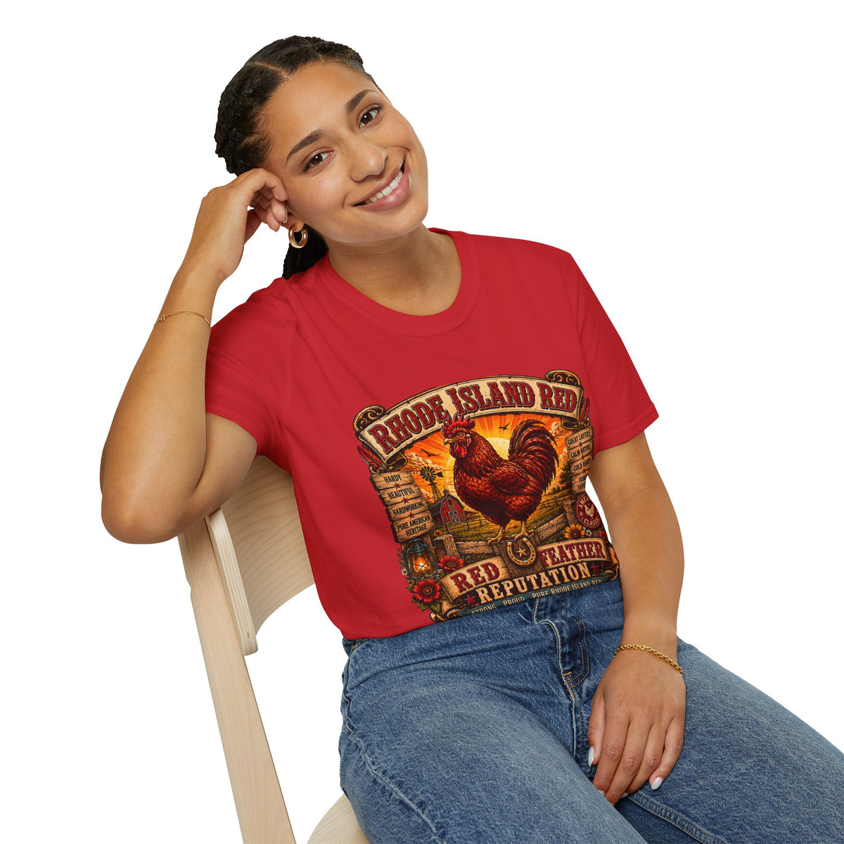Rhode Island Red Reputation T-Shirt — Heritage Breed Graphic Tee