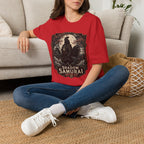 Shadow Samurai Ayam Cemani T-Shirt — Moonrise Warrior Rooster Tee