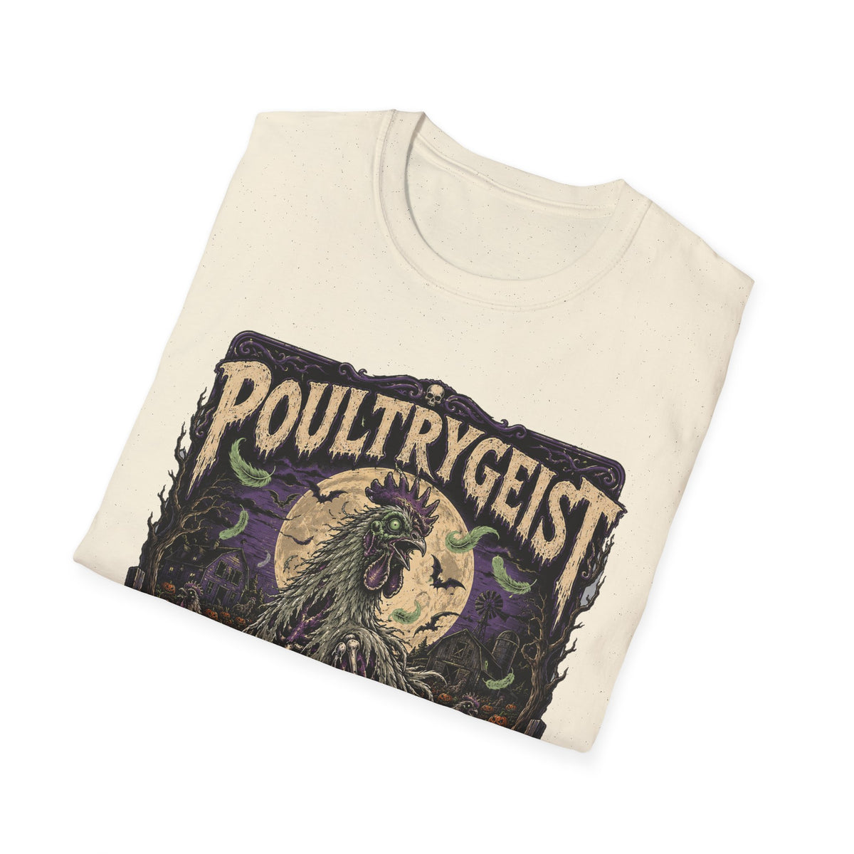 Poultrygeist T-Shirt — Haunted Harvest Night Zombie Chicken Tee