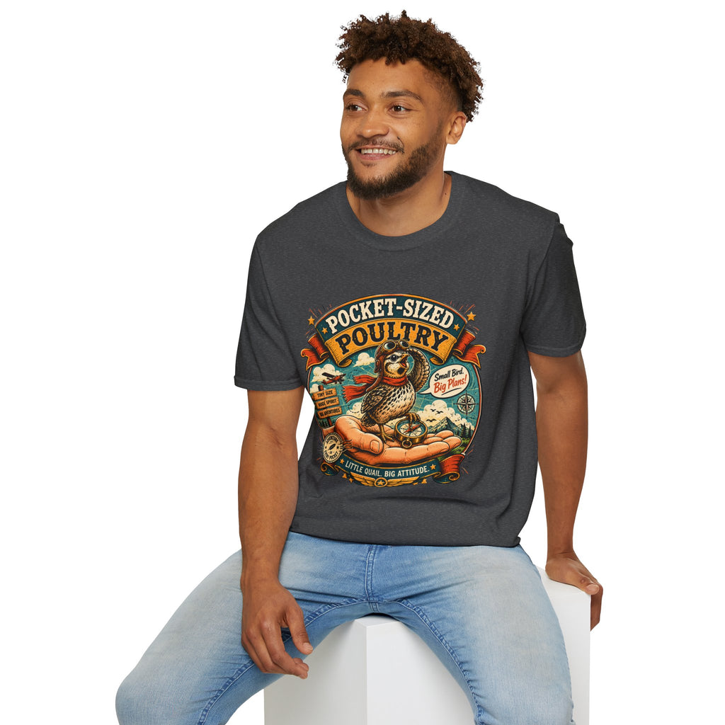 Tiny Quail Adventures T-Shirt — Quail Life Vintage Graphic Comic Tee