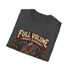 Full Volume Since Sunrise Guinea Fowl T-Shirt — Rock Concert Poultry Poster Tee