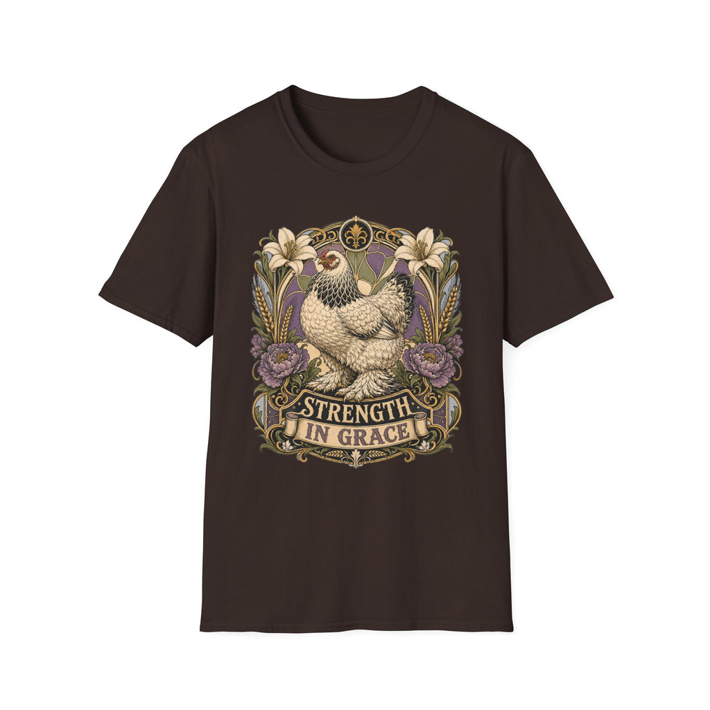 Strength in Grace Brahma Hen T-shirt, photo 4