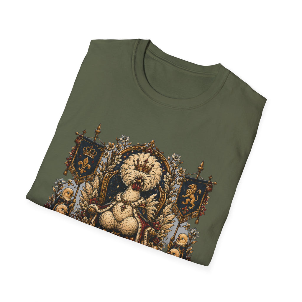 Royal Fluffiness — Queen of Eggs, ruler of the coop Polish Chicken T-Shirt