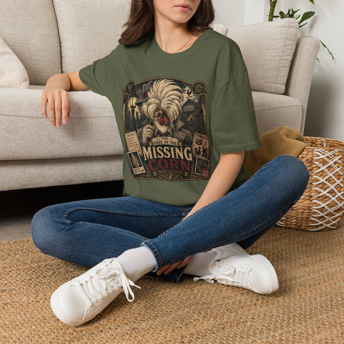 The Case of the Missing Corn Polish Chicken T-Shirt
