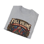 Full Volume Since Sunrise Guinea Fowl T-Shirt — Rock Concert Poultry Poster Tee