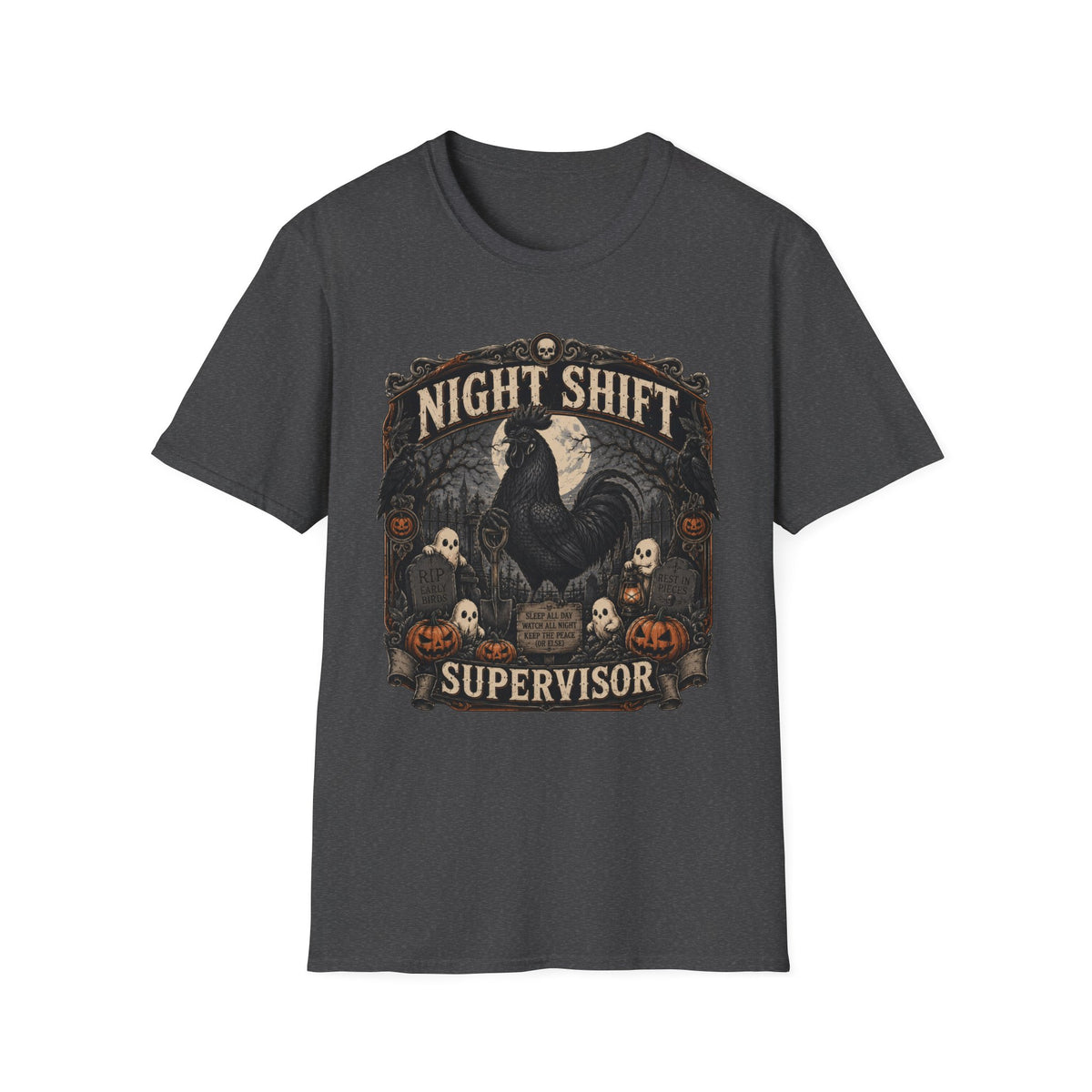 Night Shift Supervisor Ayam Cemani T-shirt, photo 7