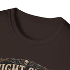 Night Shift Supervisor Ayam Cemani T-Shirt — Graveyard Rooster Graphic Tee